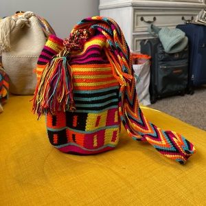 Mochila Wayuu, 100% Handmade, made in Colombia. Multicolor Design - Child Size
